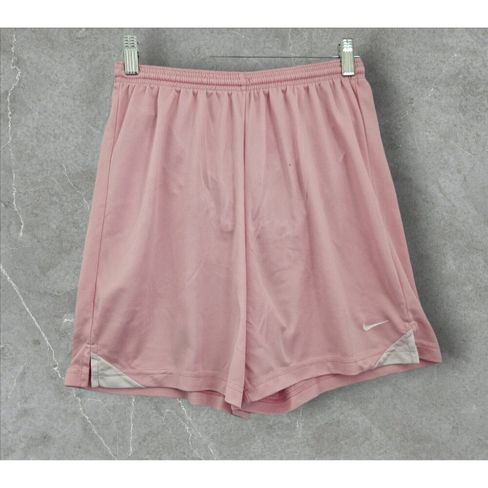 Nike Girls Dri Fit Standard Fit Soccer Shorts Pinck Size S